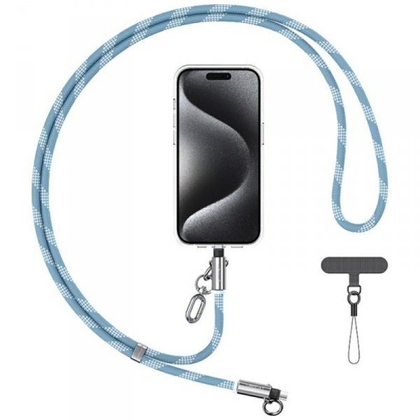 Smycz do telefonu z kablem do ładowania  Usams SJ746 30W USB-C do Lightning 1.2m niebieski