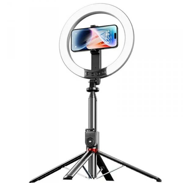 Uchwyt na telefon z lampą USAMS ZB323    10-calowa 1200mAh 2,3m czarny