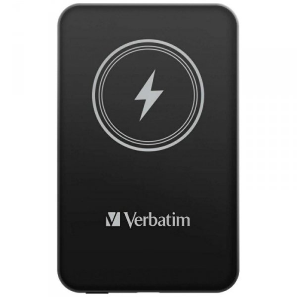 Verbatim Powerbank indukcyjny `n` Go 15W5000mAh Wireless Magnetic czarny/black 32240