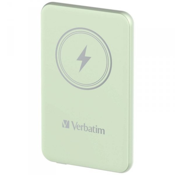 Verbatim Powerbank indukcyjny `n` Go 15W5000mAh Wireless Magnetic zielony/green 32241