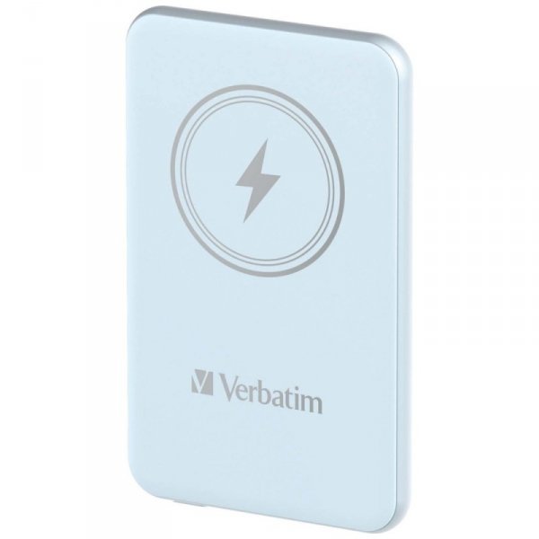 Verbatim Powerbank indukcyjny `n` Go 15W5000mAh Wireless Magnetic niebieski/blue 32242