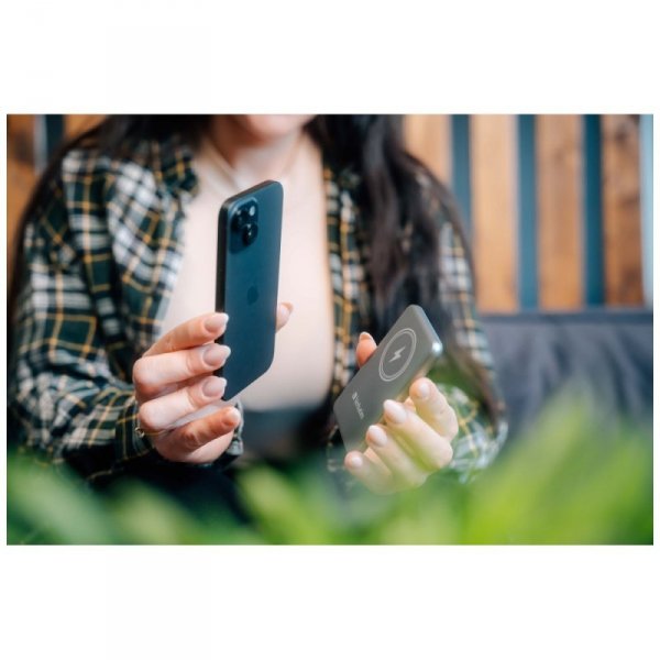 Verbatim Powerbank indukcyjny `n` Go 15W5000mAh Wireless Magnetic szary/grey 32244
