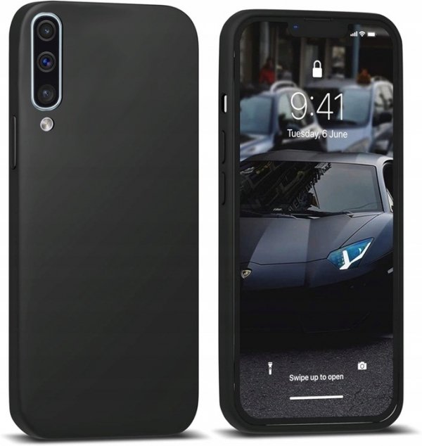ETUI DO SAMSUNG A70 SILIKON KOLOR SOFT CASE granatowy