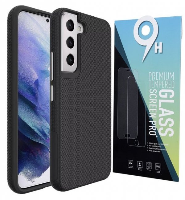 X-GUARD DUAL LAYER RUGGED CASE Pancerne etui Samsung Galaxy S22 + szkło hartowane