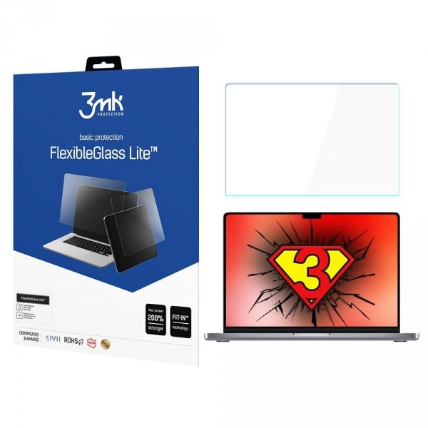 3MK FlexibleGlass Lite Macbook Pro 14&quot;2021 Szkło Hybrydowe Lite