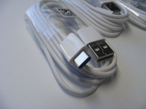 Oryginalny Kabel Samsung Fast Charge EP-DW700CWE USB C typ C 150cm Galaxy S8 S8+ biały