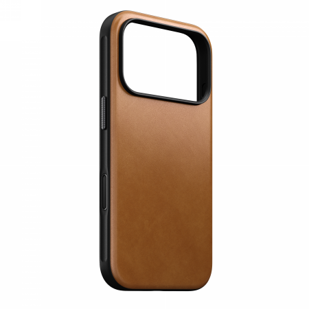 NOMAD Modern Leather Case - skórzane etui do iPhone 17 Pro kompatybilne z MagSafe, skóra Horween (black)