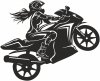 Dziewczyna na motocyklu