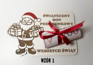 Świąteczny bon podarunkowy
