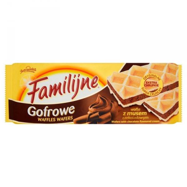 Familijne Gofrowe wafle z musem czekoladowym 130 g