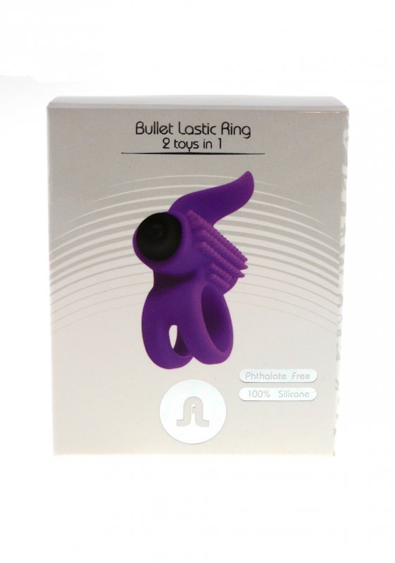 Pierścień-Wibrator - Bullet Lastic Ring.Func:1.Medical Silicon. Violet