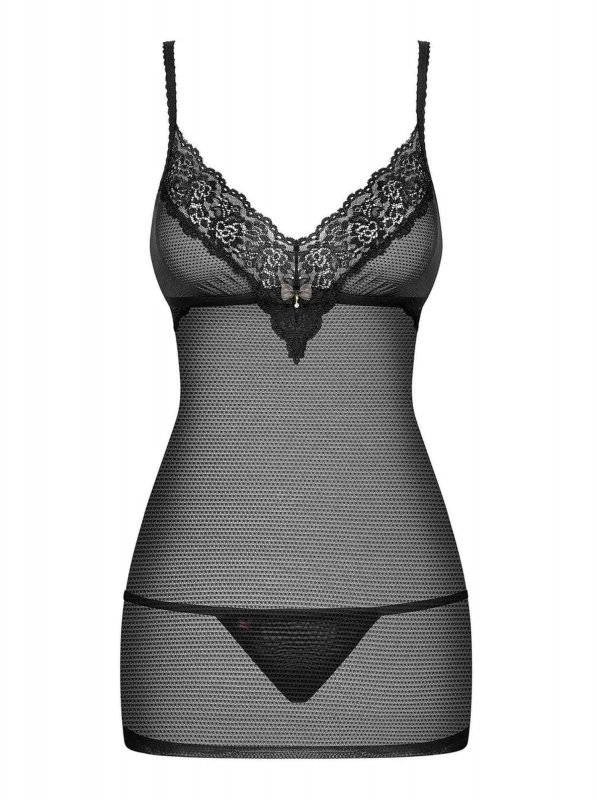 Bielizna-852-CHE-1 koszulka i stringi L/XL