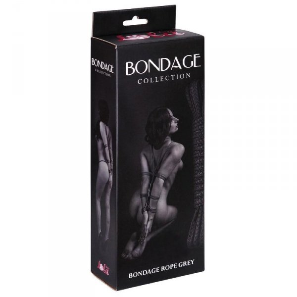 Wiązania-Rope Bondage Collection Grey 9м