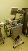 Laser-marking cabinet for packet marking