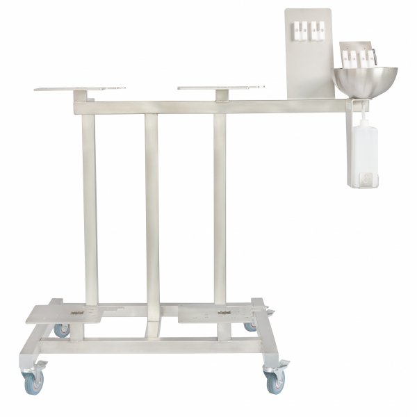 Mobile quadruple rack for printers