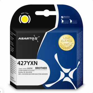 Tusz Asarto do Brother 427YXN| LC427XLY | 5000 str. | yellow