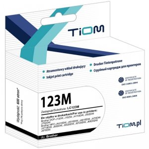 Tusz Tiom do Brother 123M | LC123M | 600 str. | magenta