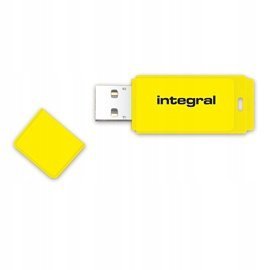 Integral pamięć USB Neon 16GB USB 2.0 yellow pendrive