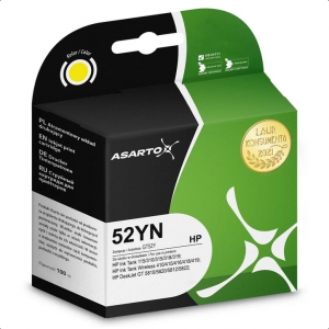 Tusz Asarto do HP 52YN | M0H56AE | 100 ml | yellow
