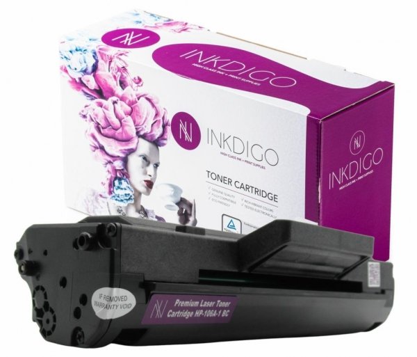 Toner INKDIGO do HP W1106A 106A chip black 135a 135w 107a 107w MFP 131 133 135 136 137 138