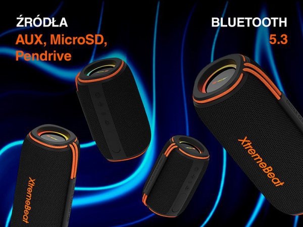 TRACER GŁOŚNIK TWS XTREMEBEAT ULTRA BLUETOOTH RGB