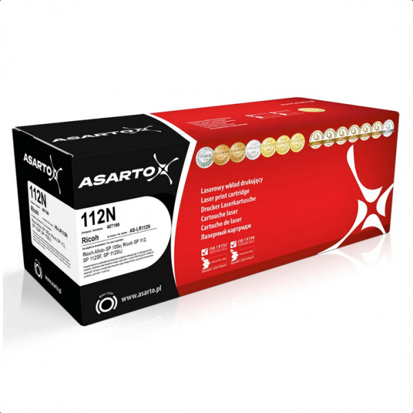 Toner Asarto do Ricoh SP100 SP112 112N | 407166 | 1200 str. | black