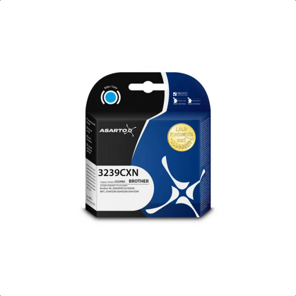 Tusz Asarto do Brother 3239CXN | LC3239XLC | 5000 str. | cyan