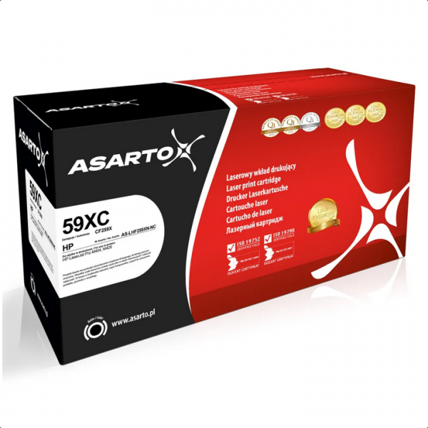 Toner Asarto do HP 59A | CF259A | 3000 str. | black | AKTUALNY CHIP