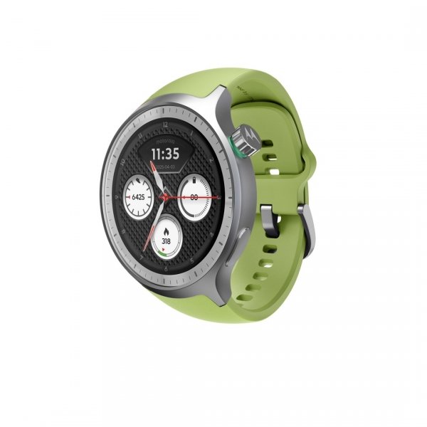 Motorola Moto Watch 512MB Silver_Stainless Steel + Herbal Garden_Silicone  Silver
