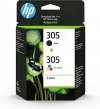 Zestaw tuszy HP 305 6ZD17AE oryginalny czarny + kolorowy
