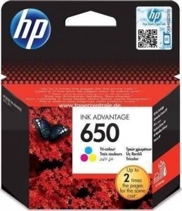 Tusz HP 650 CZ102AE oryginalny kolorowy