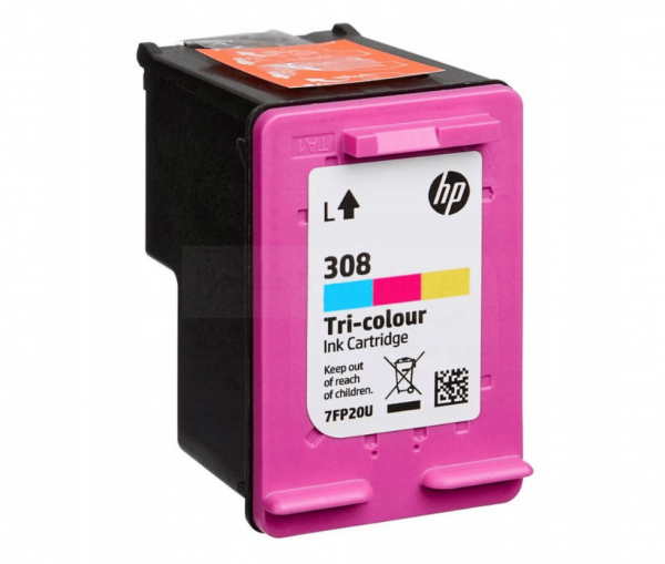 Tusz HP 308 7FP20UE oryginalny kolorowy 