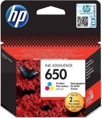 Tusz oryginalny HP 650 kolor
