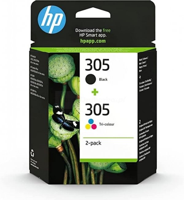 Zestaw tuszy HP 305 6ZD17AE oryginalny czarny + kolorowy
