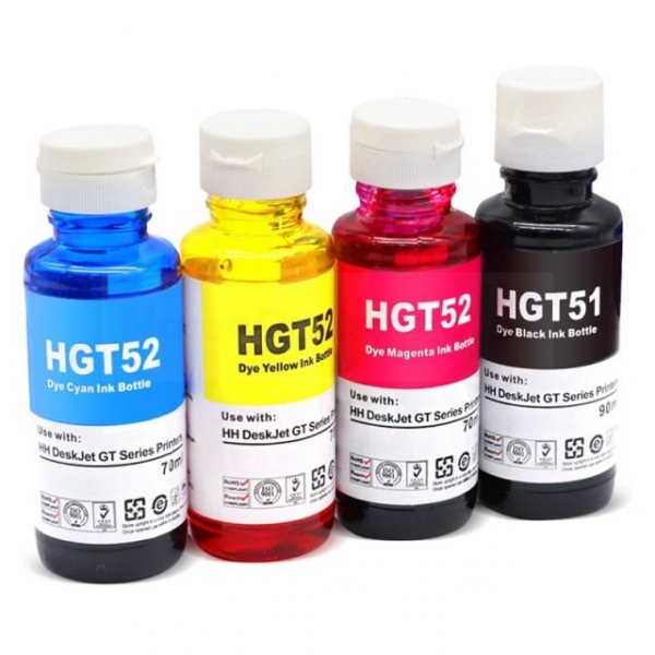 Tusze HP GT51/52 zamienniki CMYK komplet