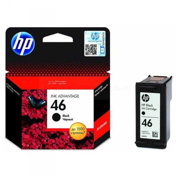Tusz HP 46 CZ637AE oryginalny black