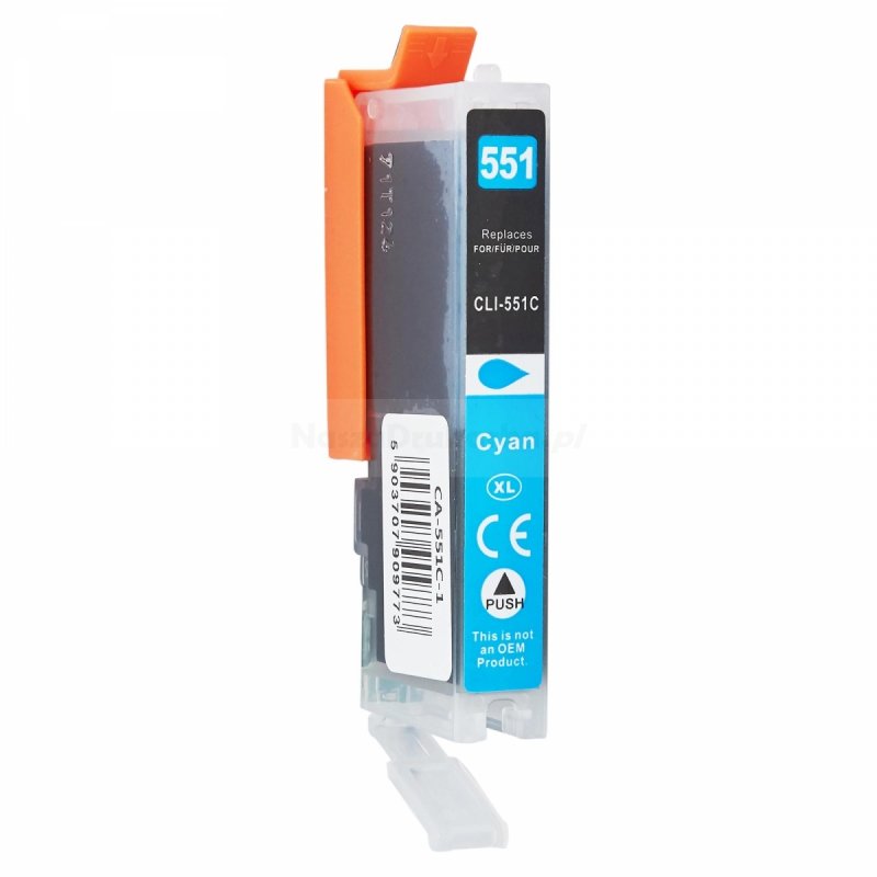 Tusz Canon CLI-551 zamiennik cyan
