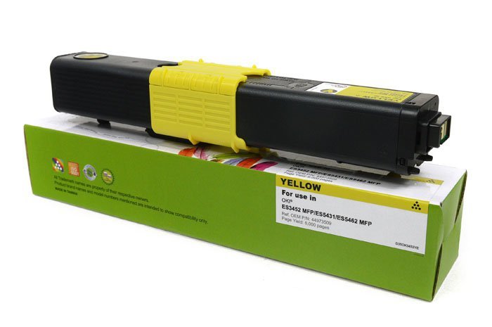 Toner Cartridge Web Yellow OKI ES5431 zamiennik 44973509