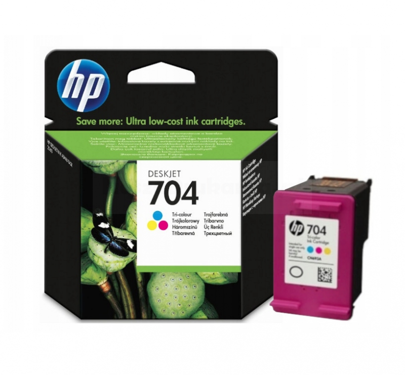 Tusz HP 704 CN693AE oryginalny kolorowy