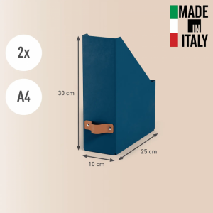 Pojemnik na dokumenty Puro z tektury w 100% z recyklingu (2szt.) granatowy 24710068 LEITZ