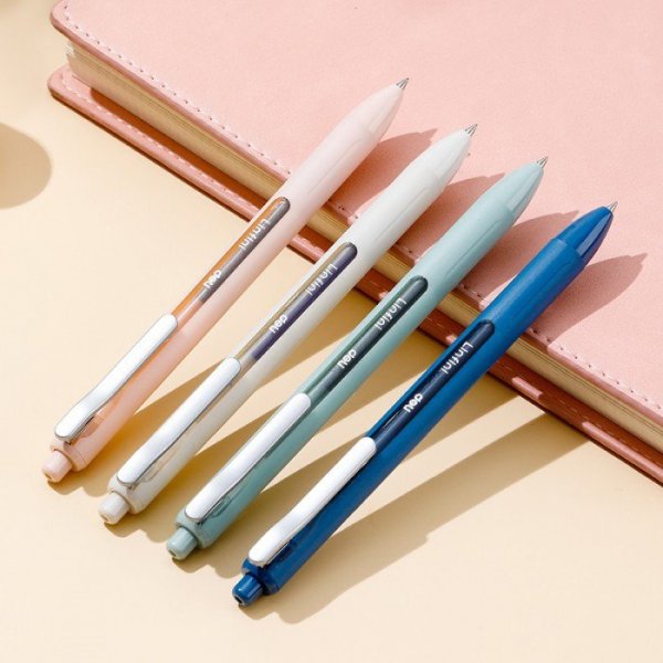 Długopis żelowy niebieski Linfini mix kolorów obudowy EG86-BL DELI