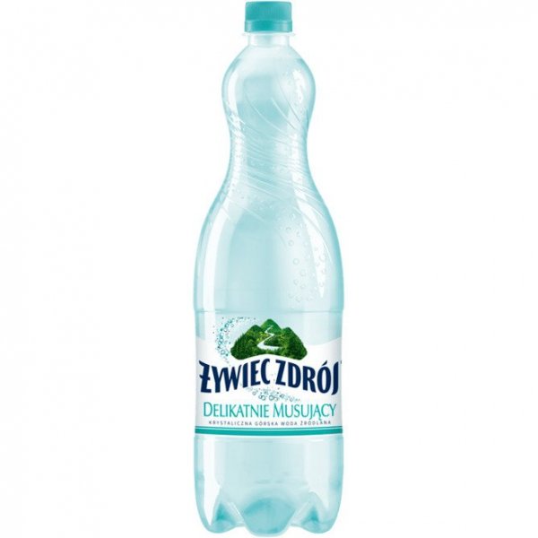 Woda źródlana ŻYWIEC ZDRÓJ 1,5L (6szt) delikatnie musująca z kaucją