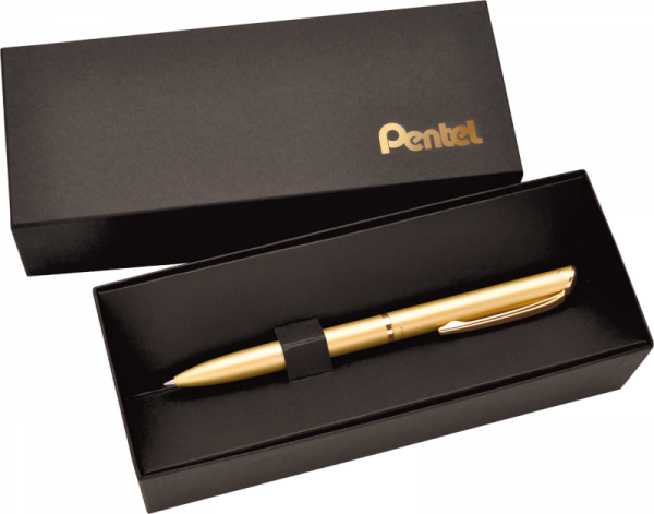 Pióro kulkowe Energel 0,7mm złota obudowa WA1GCPL PENTEL