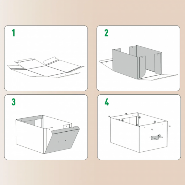 Pudełko do przechowywania Puro z pokrywką średnie 17l (2szt) granatowe 61490068 LEITZ