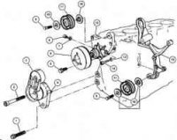 Podkładka rolki paska osprzętu 5015071AA Grand Cherokee 99-01 3,1 td 