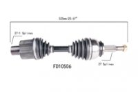 PÓŁOŚ NAPĘDOWA FD10506 - PRZEDNIA, PRAWA 