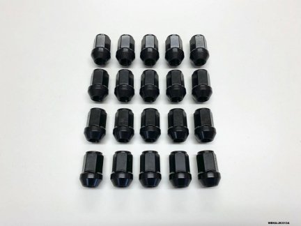 20 x Black Wheel Nut for Jeep Wrangler JK 2007-2018 WBHA/JK/013A