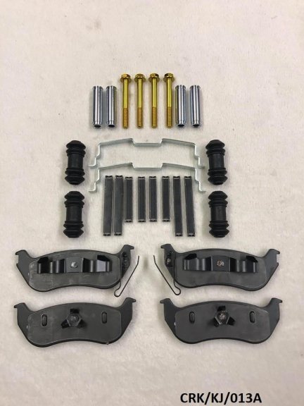 Rear Brake Pads & Fitting KIT for Jeep Cherokee Liberty KJ 2003-2007 CRK/KJ/013A