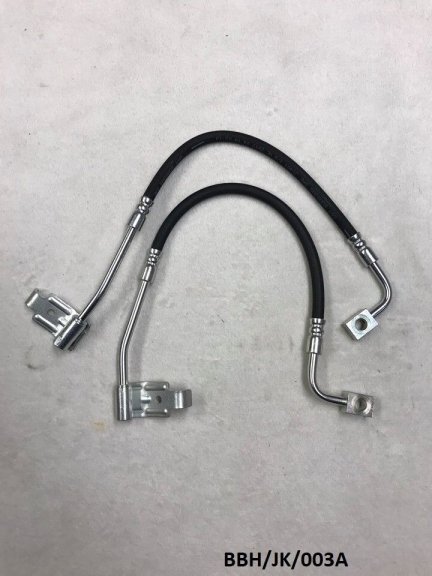 2 x Rear Brake Hose Right & Left for Jeep Wrangler JK 2007-2018 BBH/JK/003A