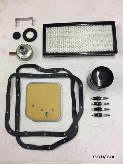 Small PLATINUM Service KIT for Jeep Wrangler TJ 2.5L 1997-2002 FSK/TJ/031A